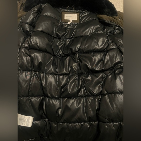 BCBG Women Hooded Parka Coat Green - Size S - Good condition - Picture 7 of 7